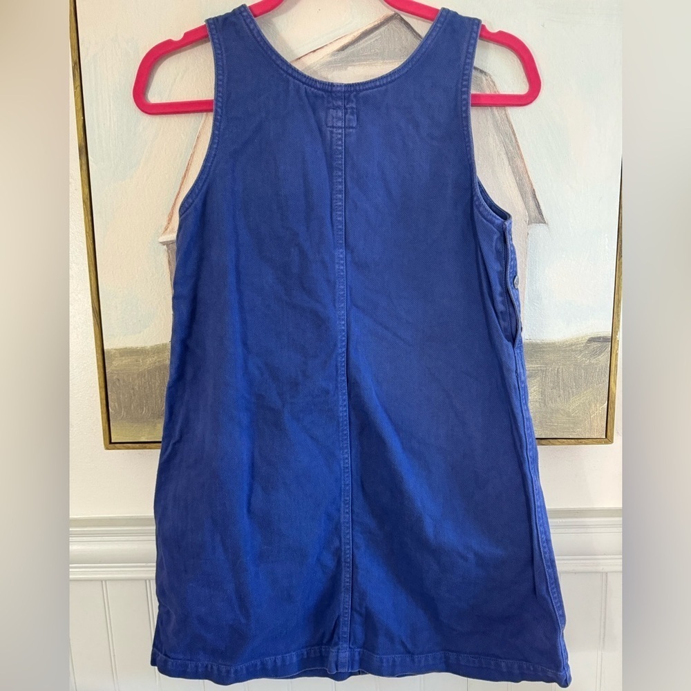 CALVIN KLEIN CK Royal Blue Denim Mini Jump Dress Women’s Size Small - Picture 6 of 7